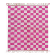 Tapis à damiers roses