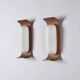 Pair of teak wall lights by Goffredo Reggiani, circa 1960