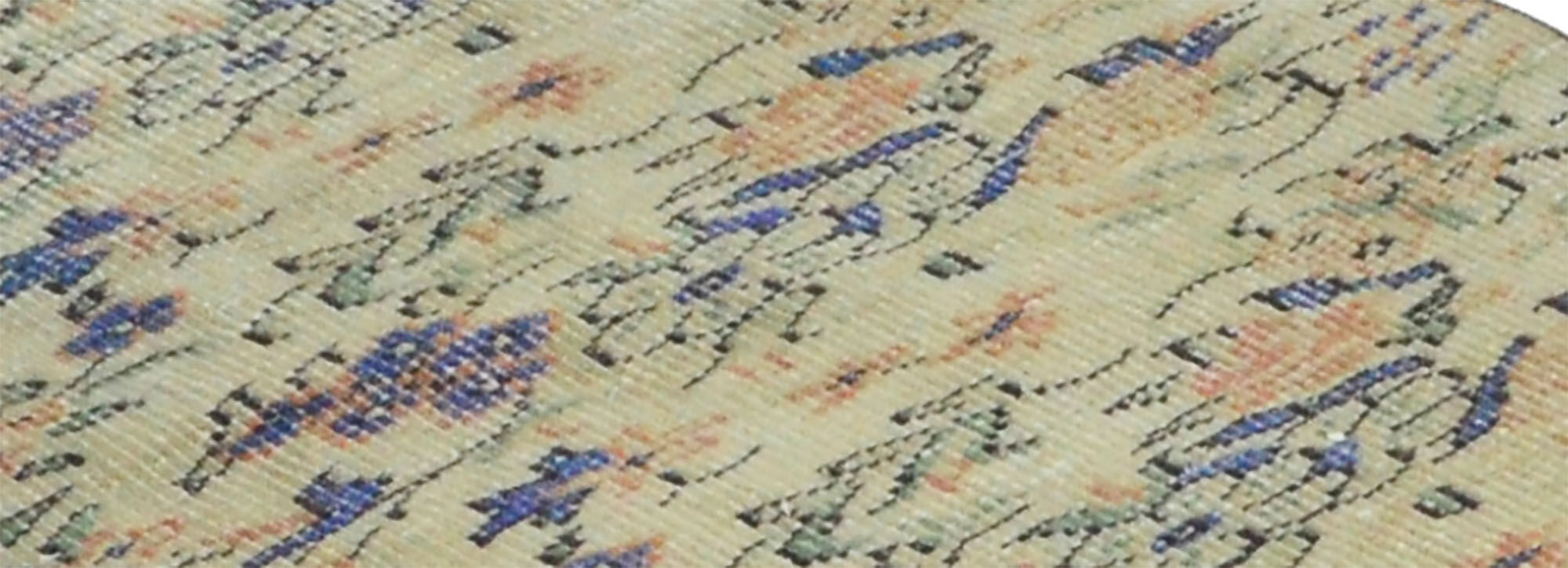 Anatolian handmade vintage rug 259 cm x 69 cm
