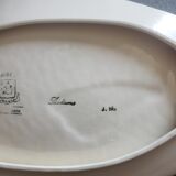 Plat en forme de poisson de la faïencerie Mbfa decor breton