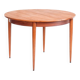 Table ronde/ovale de style scandinave av rallonge. Bois de teck. France, 60