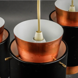 Mid-century danish copper ceiling light by Jo Hammerborg for Fog & Mørup, 1960