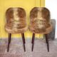 Paire de chaises Moumoute Style Baumann, chaises vintage, chaise rétro