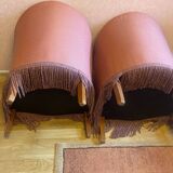 Pair of pink toad chairs