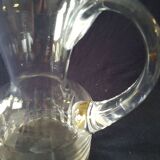 Carafe en verre soufflé bouche fait main verrerie d'art Avallon