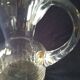 Glass carafe blown mouth handmade Avallon art glassware