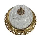 Massif - Style Hollywood Regency - laiton - verre - années 1970