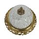 Massive - Hollywood Regency style - brass - glass - 1970s