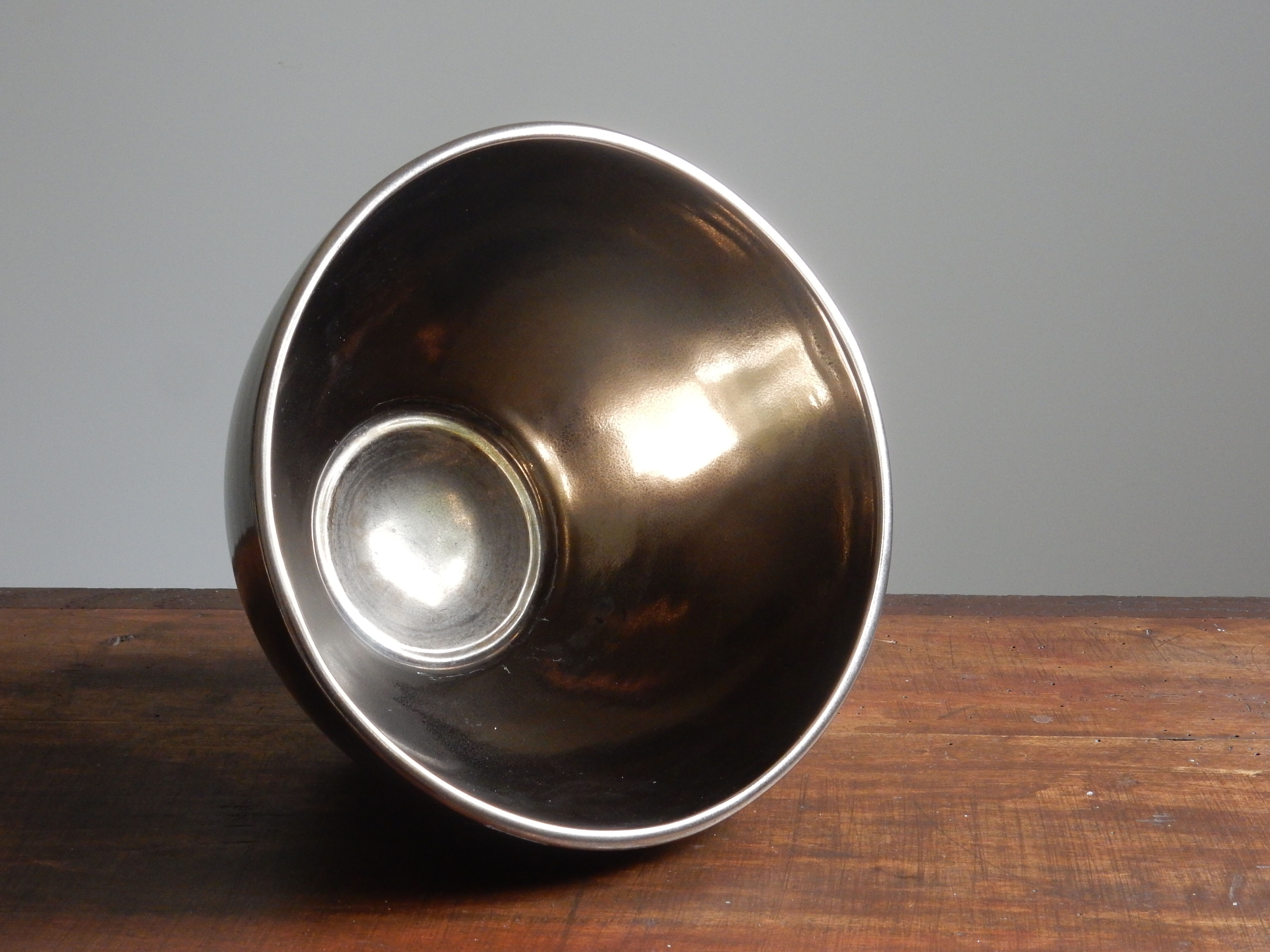 Royal Boch bronze ceramic salad bowl