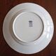 Assiette plate en terre de fer "Médaillon" bleu de St Amand et Hamage