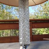 1970 Chiseled Glass Lamp