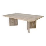 Rectangle Travertine Coffee or Side Table, Italy 1980s
