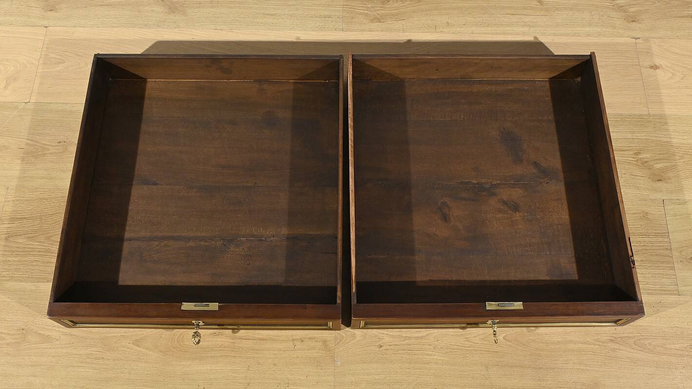 Mahogany Bureau Plat, Louis XVI style - 2nd part of the 19th century