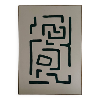 Abstract painting on canvas