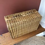 Wicker suitcase
