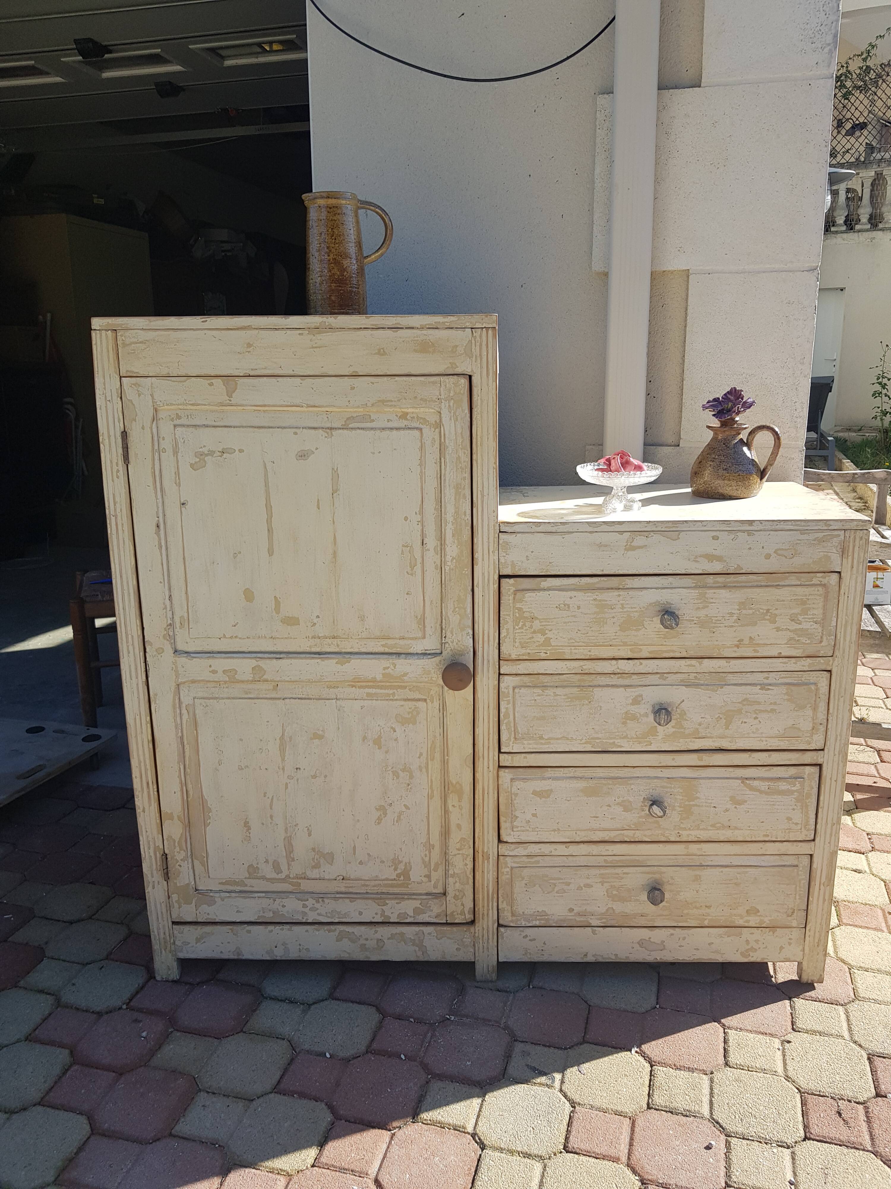 Asymmetrical vintage buffet
