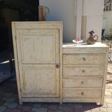 Asymmetrical vintage buffet