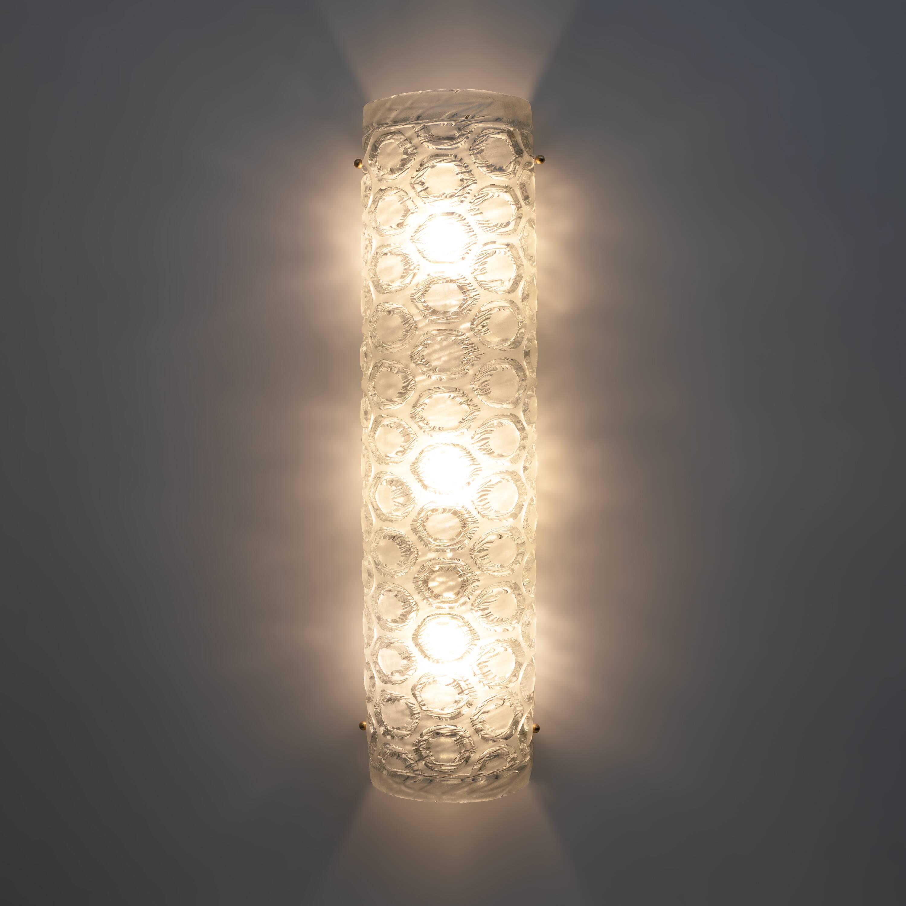 Pair of Modern Light Green Murano Glass Sconces