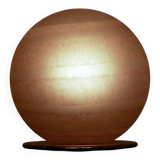 Grande lampe de table en verre de Murano satiné et corrodé Swirl de VeArt, années 80.