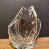 Stylized crystal vase signed Baccarat