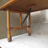 Folding rattan coffee table