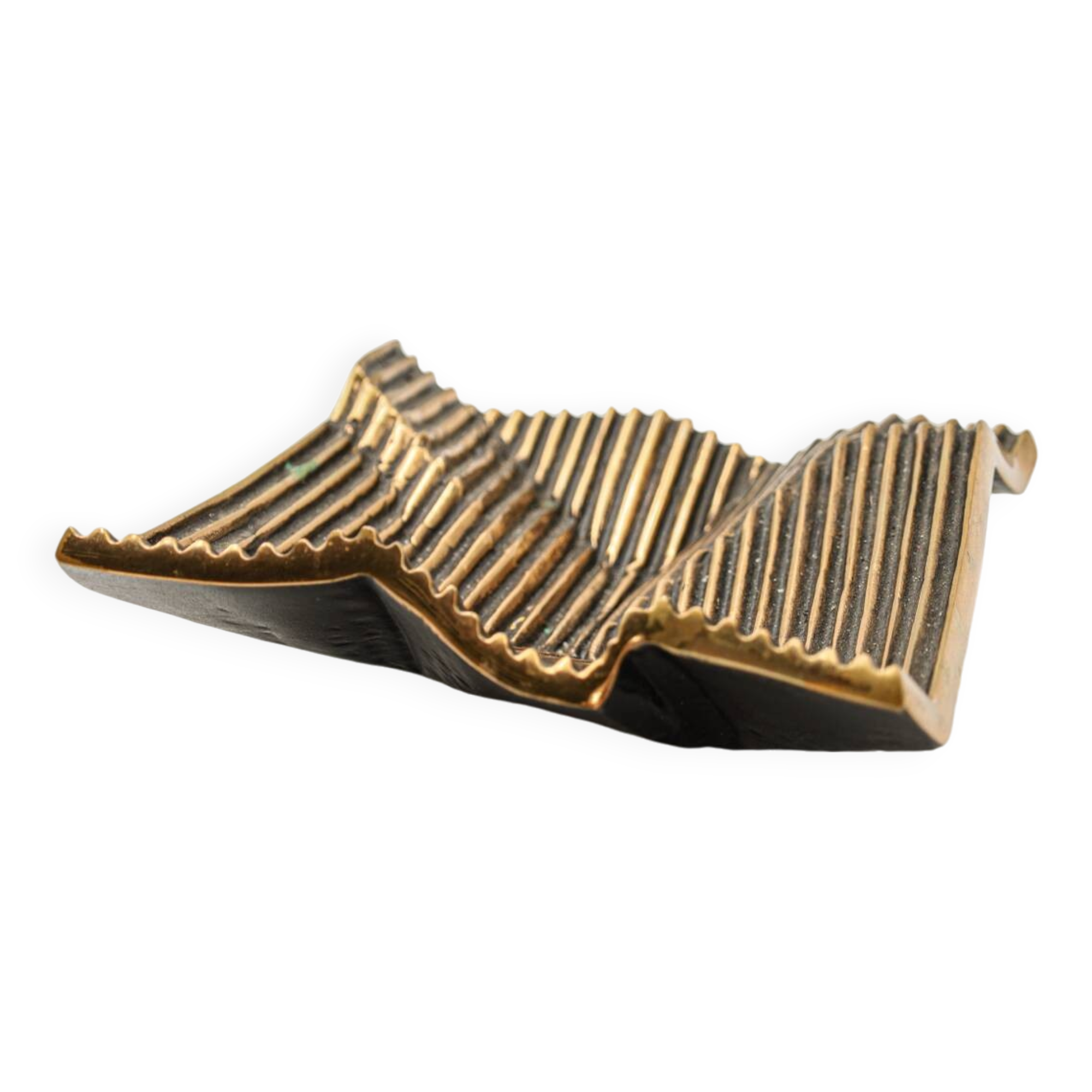 Brutalist bronze pocket emptier