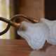 Art nouveau gooseneck wall lamp