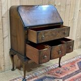 1930s English walnut back desk