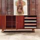 Sideboard U-460 by Jiri Jiroutek Rose and Grise