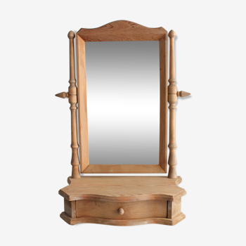 Psyche to ask wooden mirror natural 33x46cm