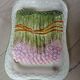 Large antique Barbotine/asparagus platter