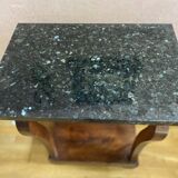 Console Restauration en placage d'acajou