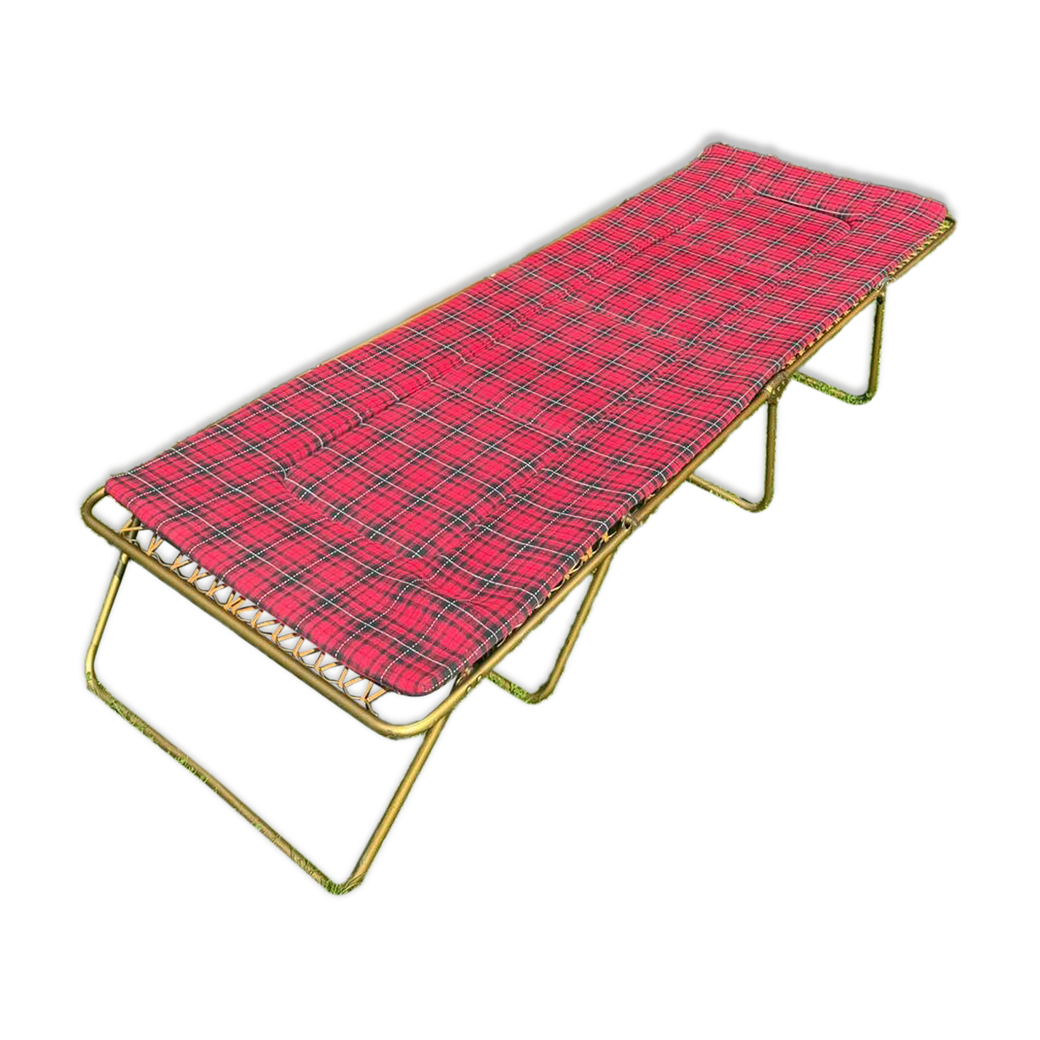 Vintage Lafuma folding sun lounger
