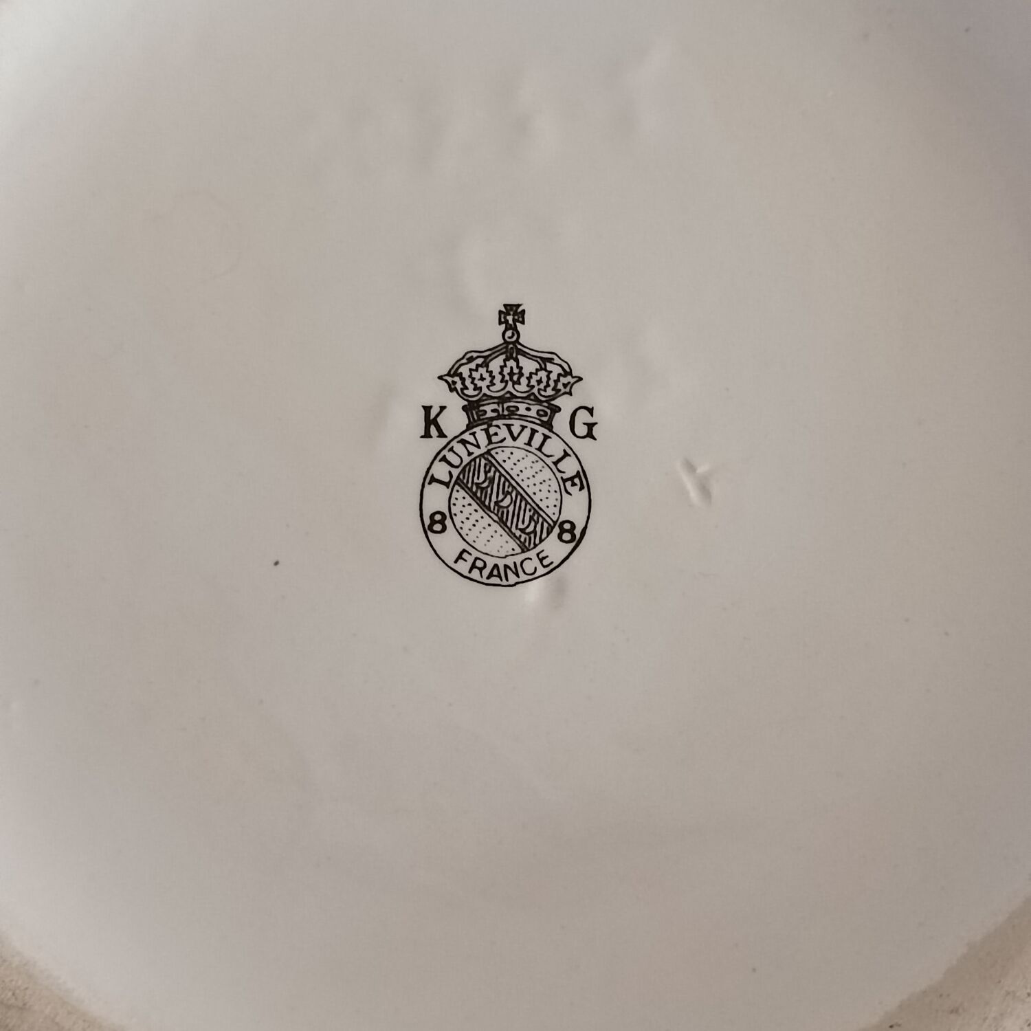 Vase en faïence de Lunéville décor Réverbère