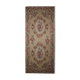 Tapis floral beige tissé à la main - 76x183cm