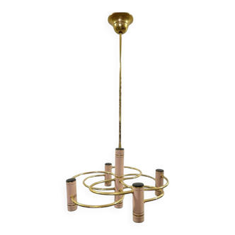 Vintage Hollywood Regency Geometric Chandelier by Gaetano Sciolari, 1970s