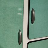 Green Formica cupboard or sideboard - 1960s