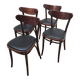 Set of 4 Banana bistro chairs, TON