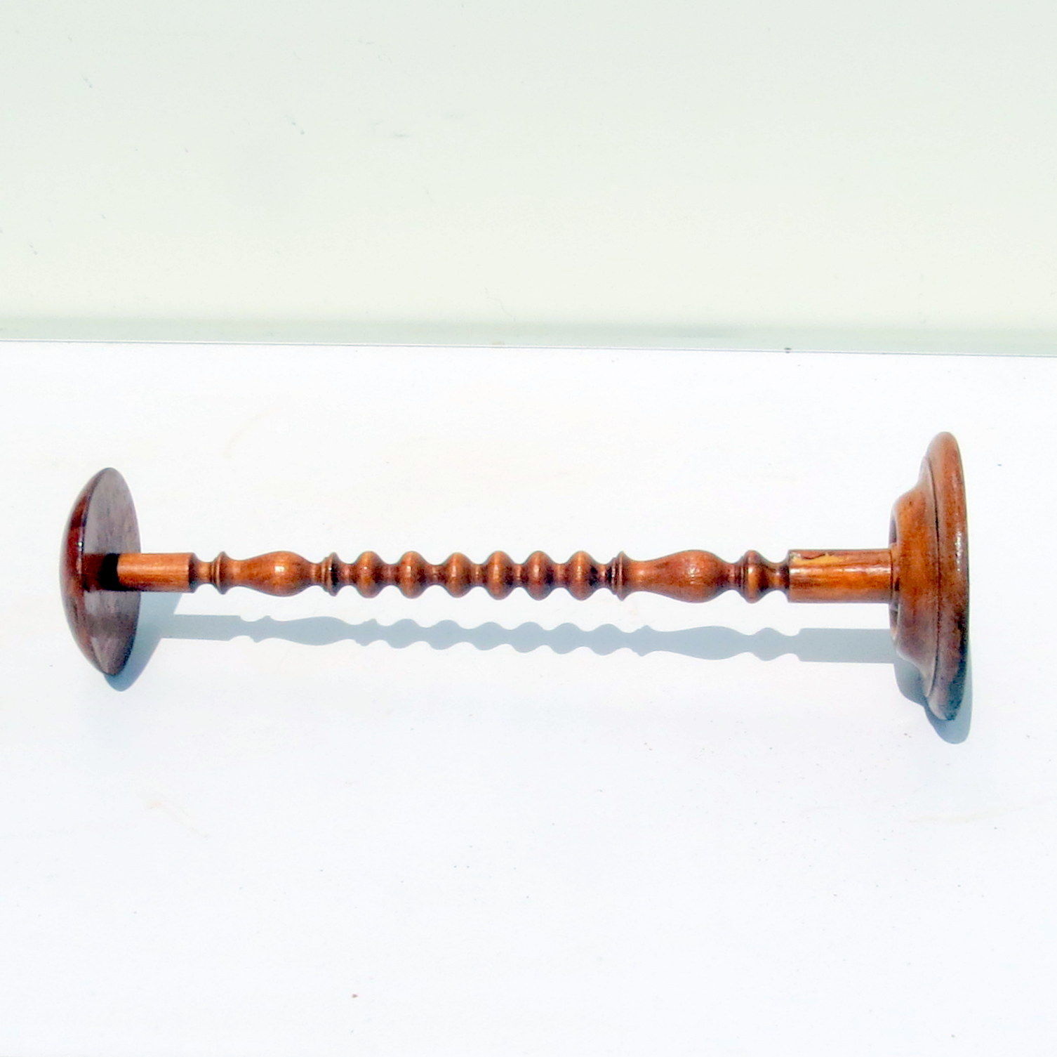 Large old wooden hat holder