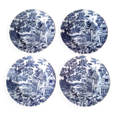 4 flat plates Lunéville Model "English Style"