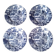 4 flat plates Lunéville Model "English Style"