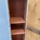 Blue patinated workshop furniture locker room