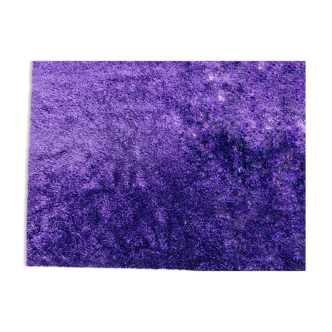 Purple wool carpet by Serge Lesage, France, 1970s