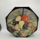 Set of 6 Gien plates “La Ronde des Fruits” – 22 cm – Original box
