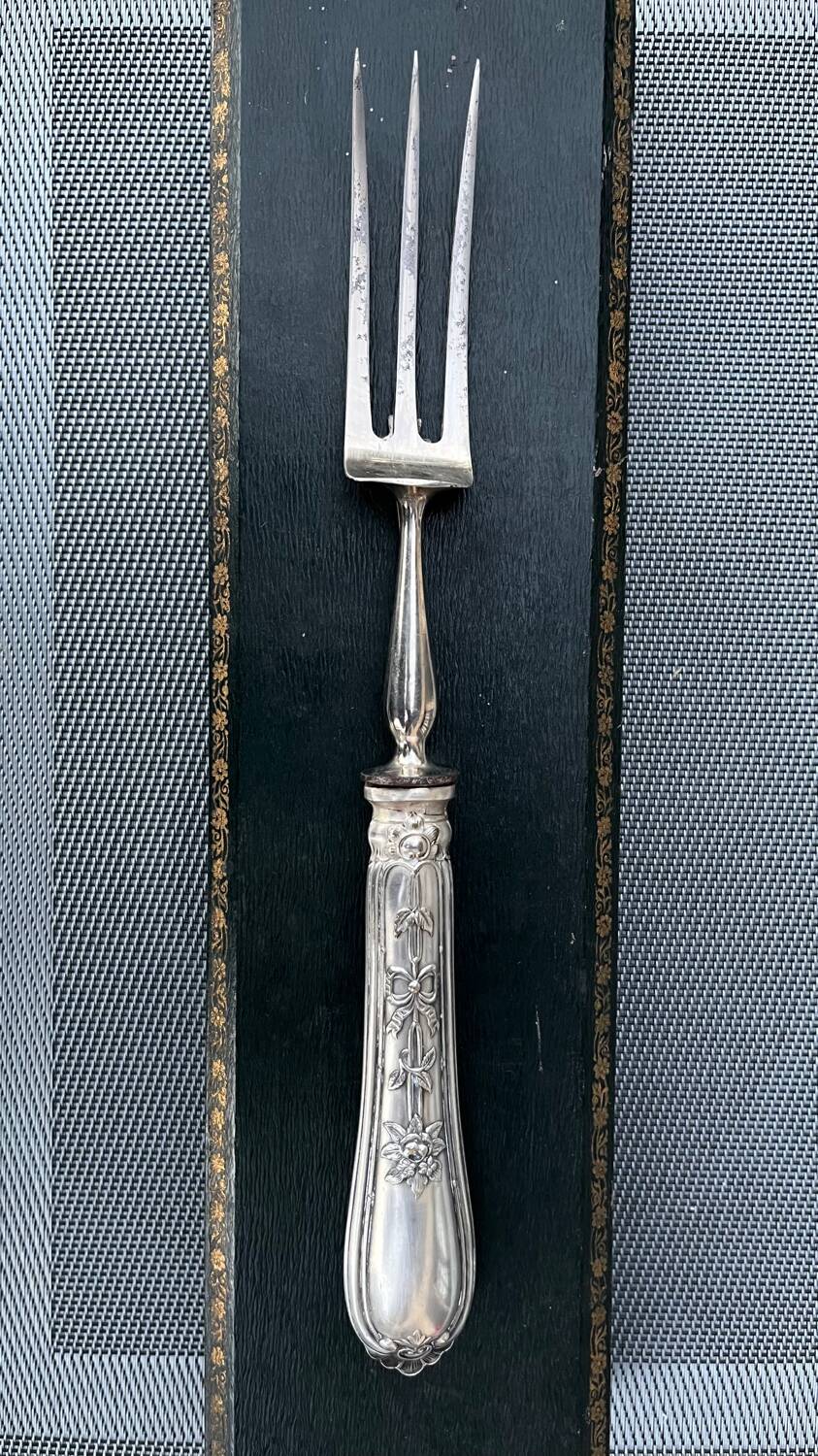 Coffret  couverts de service à découper  vintage