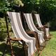 3 Ocean liner deck chairs