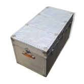 Riveted metal transport trunk