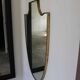 Brass mirror Italian crest Mid-Century, 1950-60