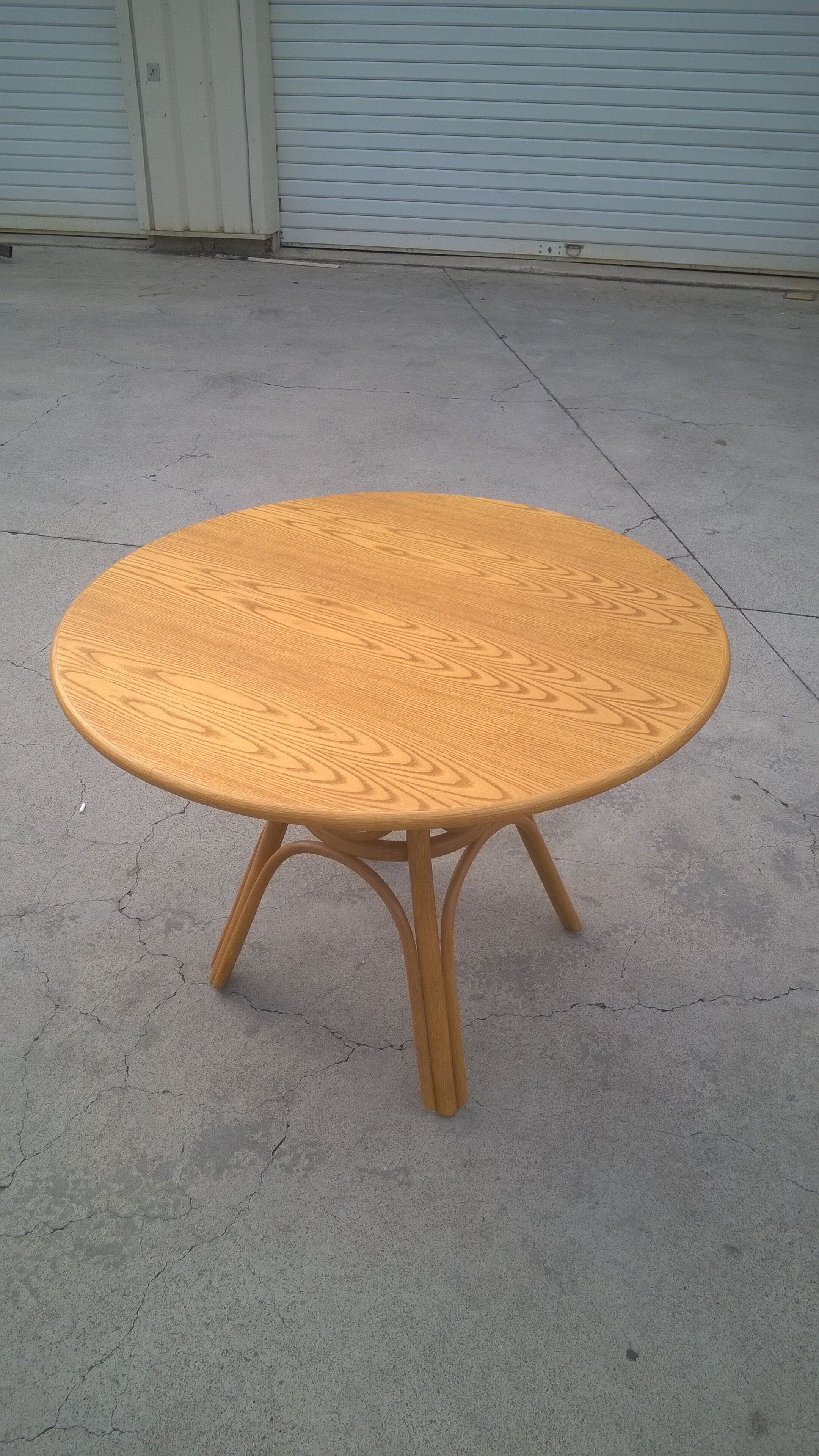 Bamboo and wood table