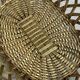 Brass woven basket